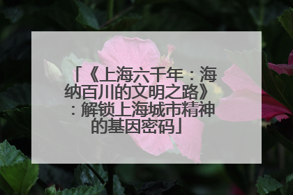 《上海六千年：海纳百川的文明之路》：解锁上海城市精神的基因密码