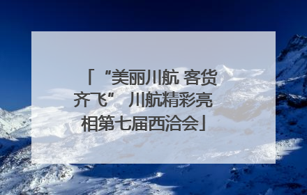 “美丽川航 客货齐飞” 川航精彩亮相第七届西洽会