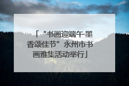 “书画迎端午·墨香颂佳节”永州市书画雅集活动举行