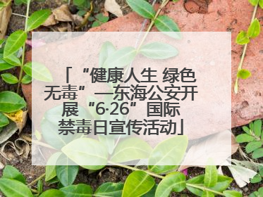 “健康人生 绿色无毒”—东海公安开展“6·26”国际禁毒日宣传活动