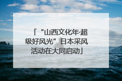“山西文化年·超级好风光”日本采风活动在大同启动
