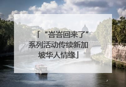 “峇峇回来了”系列活动传续新加坡华人情缘