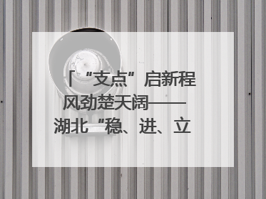 “支点”启新程 风劲楚天阔——湖北“稳、进、立、破”谱写“荆”彩篇章