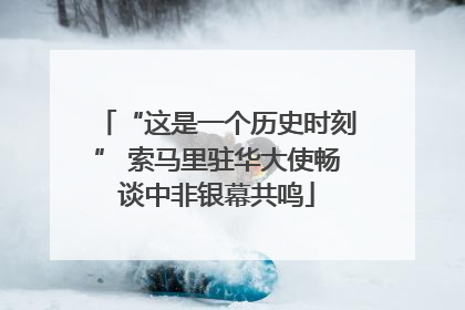 “这是一个历史时刻” 索马里驻华大使畅谈中非银幕共鸣