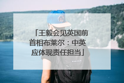 王毅会见英国前首相布莱尔：中英应体现责任担当