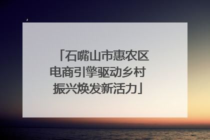 石嘴山市惠农区电商引擎驱动乡村振兴焕发新活力
