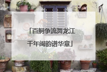 百舸争流舞龙江 千年闽韵谱华章