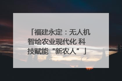福建永定：无人机智绘农业现代化 科技赋能“新农人”