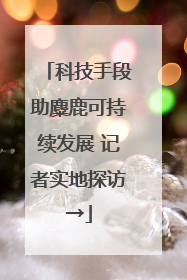 科技手段助麋鹿可持续发展 记者实地探访→