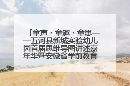 童声・童趣・童思——五河县新城实验幼儿园首届思维导图讲述嘉年华暨安徽省学前教育教研基地园项目阶段性成果展示活动
