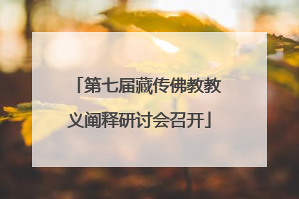 第七届藏传佛教教义阐释研讨会召开
