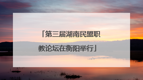 第三届湖南民盟职教论坛在衡阳举行