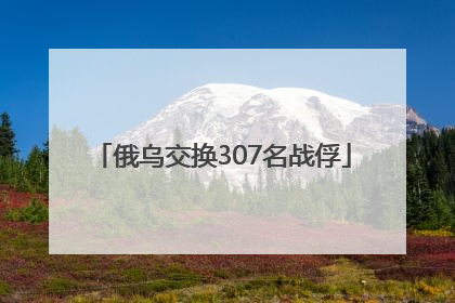 俄乌交换307名战俘