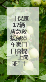 保康17辆应急救援保障车家门口喜提“上岗证”