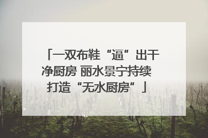 一双布鞋“逼”出干净厨房 丽水景宁持续打造“无水厨房”