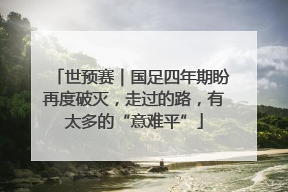世预赛｜国足四年期盼再度破灭，走过的路，有太多的“意难平”
