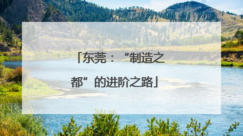 东莞：“制造之都”的进阶之路