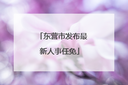 东营市发布最新人事任免