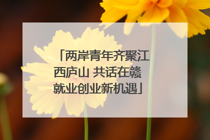 两岸青年齐聚江西庐山 共话在赣就业创业新机遇
