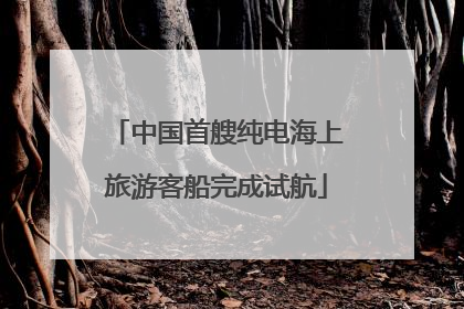 中国首艘纯电海上旅游客船完成试航