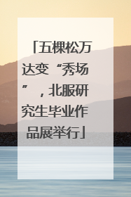 五棵松万达变“秀场”，北服研究生毕业作品展举行