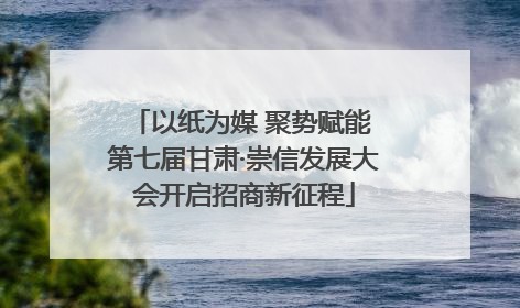 以纸为媒 聚势赋能 第七届甘肃·崇信发展大会开启招商新征程