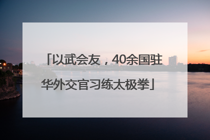 以武会友，40余国驻华外交官习练太极拳