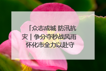 众志成城 防汛抗灾｜争分夺秒战风雨 怀化市全力以赴守护人民群众安全