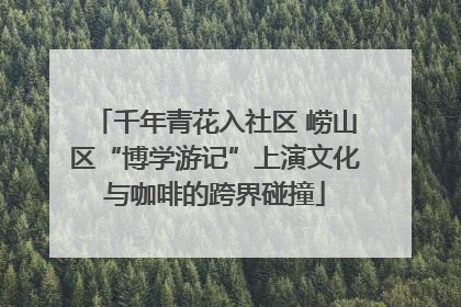 千年青花入社区 崂山区“博学游记”上演文化与咖啡的跨界碰撞