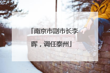 南京市副市长李晖，调任泰州