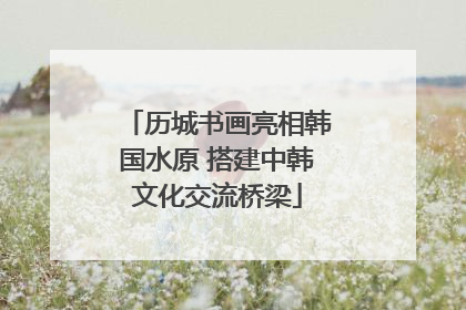 历城书画亮相韩国水原 搭建中韩文化交流桥梁