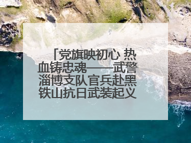 党旗映初心 热血铸忠魂——武警淄博支队官兵赴黑铁山抗日武装起义纪念馆开展“七一”主题党日活动