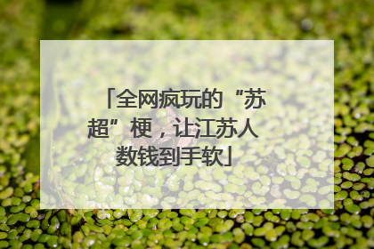 全网疯玩的“苏超”梗，让江苏人数钱到手软
