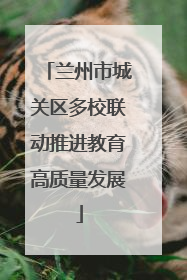 兰州市城关区多校联动推进教育高质量发展
