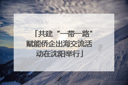 共建“一带一路”赋能侨企出海交流活动在沈阳举行