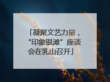 凝聚文艺力量，“印象银滩”座谈会在乳山召开