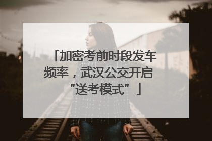 加密考前时段发车频率，武汉公交开启“送考模式”