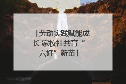 劳动实践赋能成长 家校社共育“六好”新苗