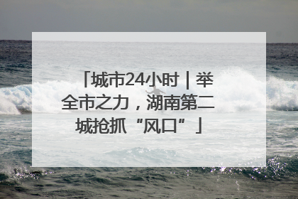 城市24小时｜举全市之力，湖南第二城抢抓“风口”