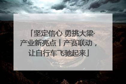 坚定信心 勇挑大梁·产业新亮点丨产赛联动，让自行车飞驰起来