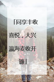 同享丰收喜悦，大兴瀛海麦收开镰