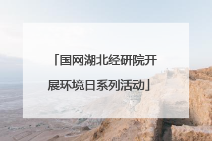 国网湖北经研院开展环境日系列活动