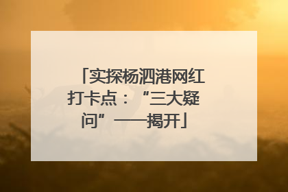 实探杨泗港网红打卡点：“三大疑问”一一揭开