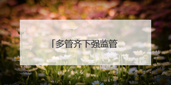 多管齐下强监管 筑牢市场守防线