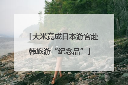 大米竟成日本游客赴韩旅游“纪念品”