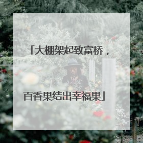 大棚架起致富桥，百香果结出幸福果