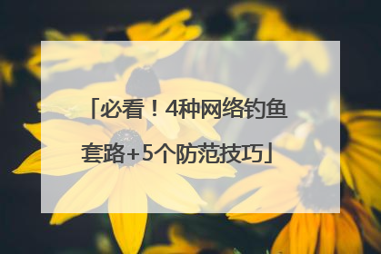 必看！4种网络钓鱼套路+5个防范技巧