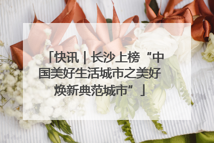 快讯｜长沙上榜“中国美好生活城市之美好焕新典范城市”