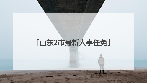 山东2市最新人事任免