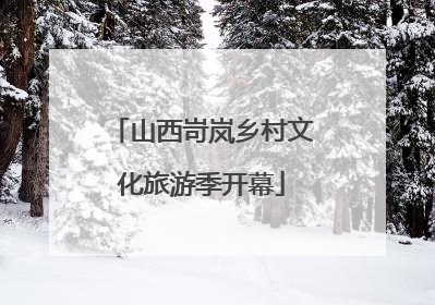 山西岢岚乡村文化旅游季开幕
